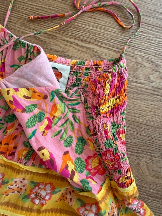 Farm Rio Mixed Fruits Paradise Cotton Midi Dress | Size Small - Picture 10 of 15